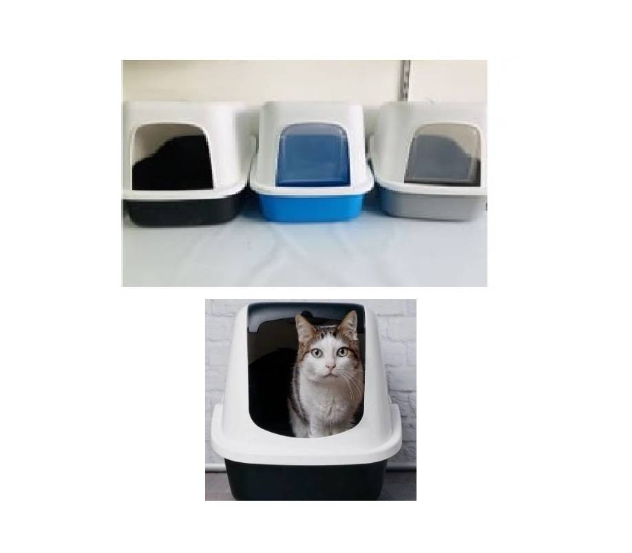 Sanitario para best sale gatos con techo